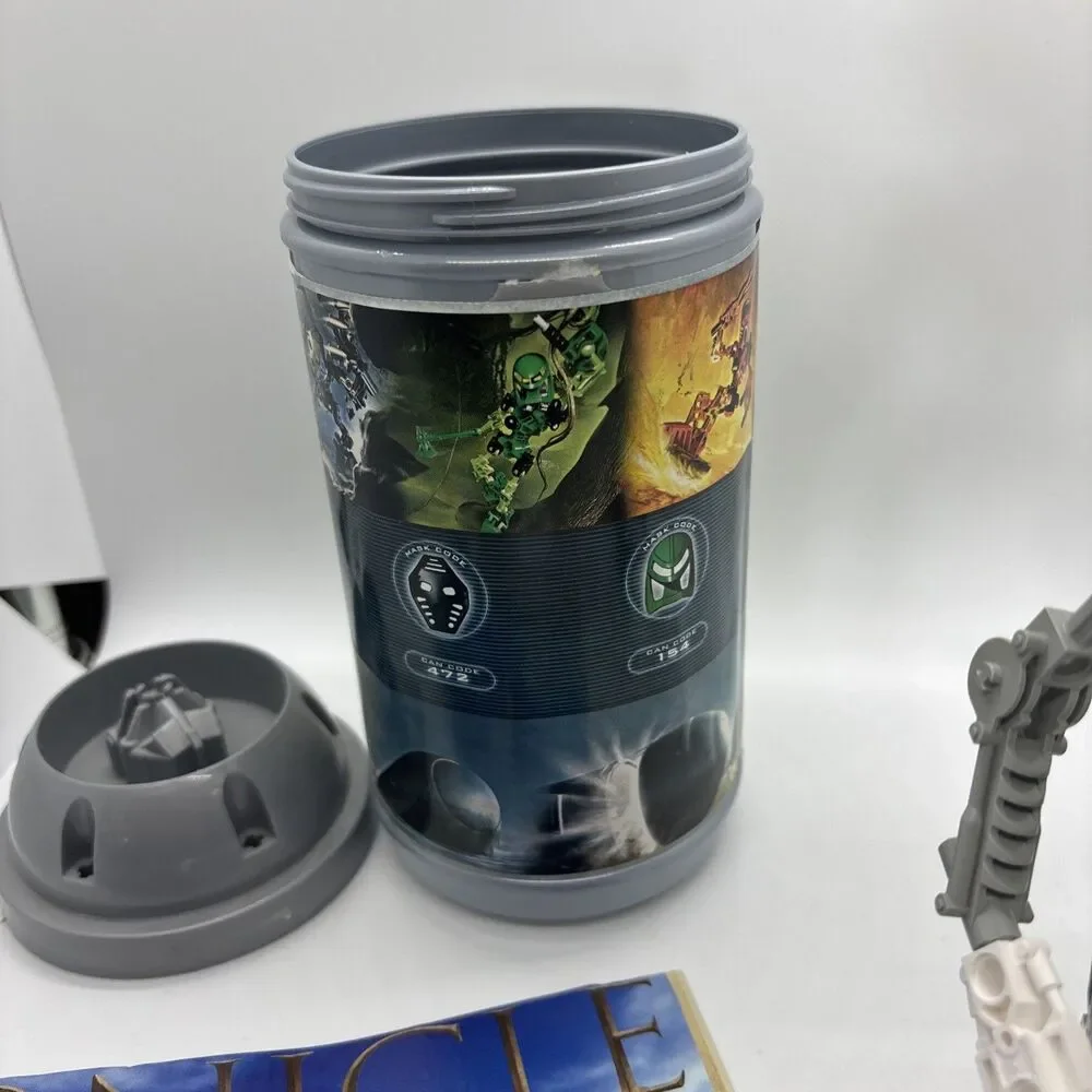 LEGO BIONICLE 8536 Kopaka Toa Mata 2001 Complete Set Canister